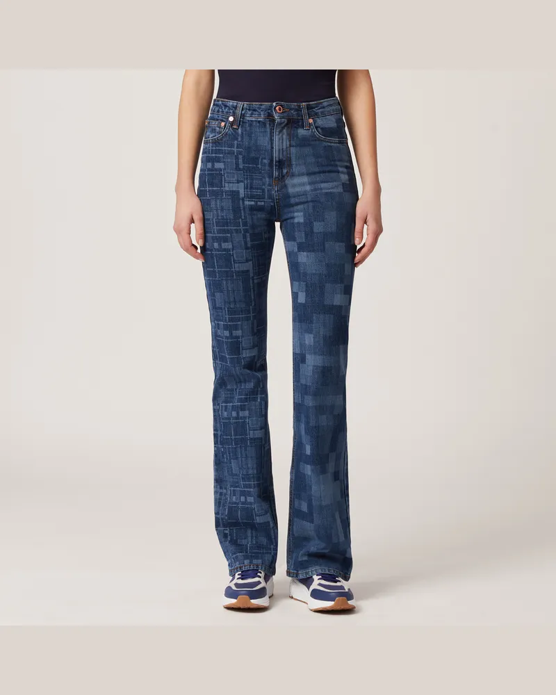 Harmont & Blaine Jeans In Denim Laserato Blu