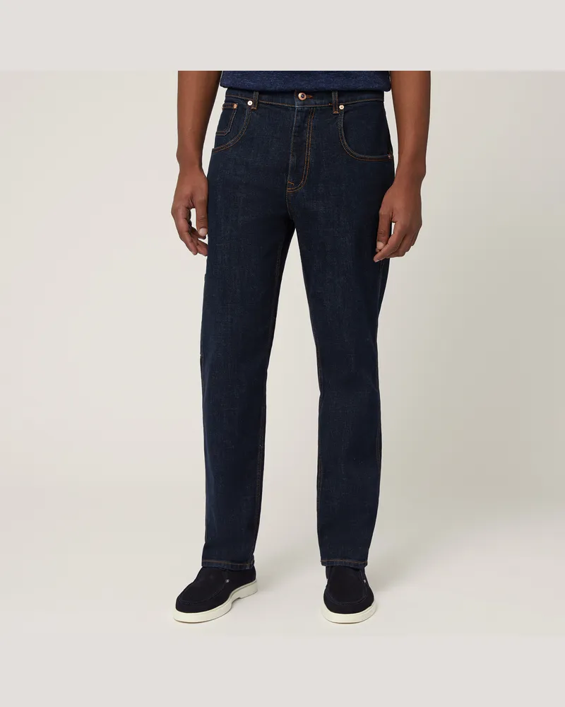 Harmont & Blaine Pantaloni In Denim Workwear Blu