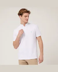 Harmont & Blaine Polo Con Collo Alla Coreana Bianco