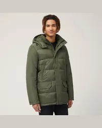 Harmont & Blaine Parka Trapuntato Con Cappuccio Verde