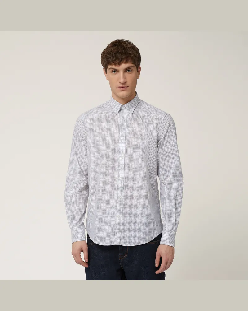 Harmont & Blaine Camicia Con Micromotivo Beige