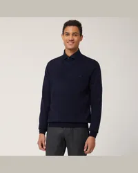 Harmont & Blaine Pullover Con Scollo A V Blu