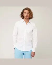 Harmont & Blaine Camicia In Cotone Con Taschino Bianco