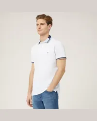 Harmont & Blaine Polo Con Collo Decorato Bianco