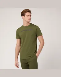 Harmont & Blaine T-Shirt Con Logo In 3D Verde