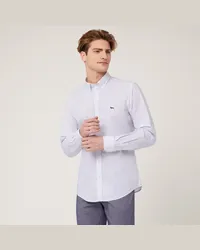 Harmont & Blaine Camicia Micro Motivo All-Over Bianco