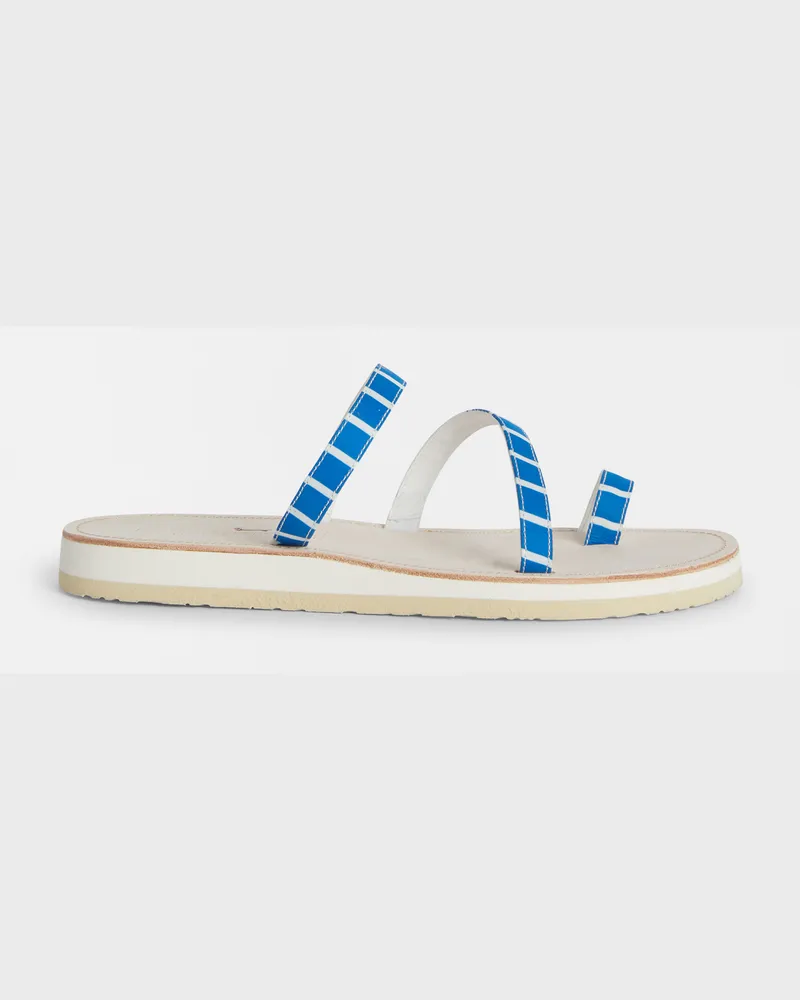 Harmont & Blaine Sandali In Pelle Con Stampa Azzurro