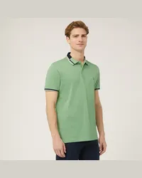 Harmont & Blaine Polo Con Collo Decorato Verde