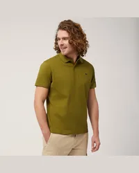 Harmont & Blaine Polo Con Lettering E Logo Verde