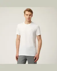 Harmont & Blaine T-Shirt Essentials In Cotone Tinta Unita Bianco