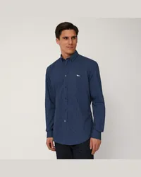 Harmont & Blaine Camicia Con Motivo Cravatteria Blu