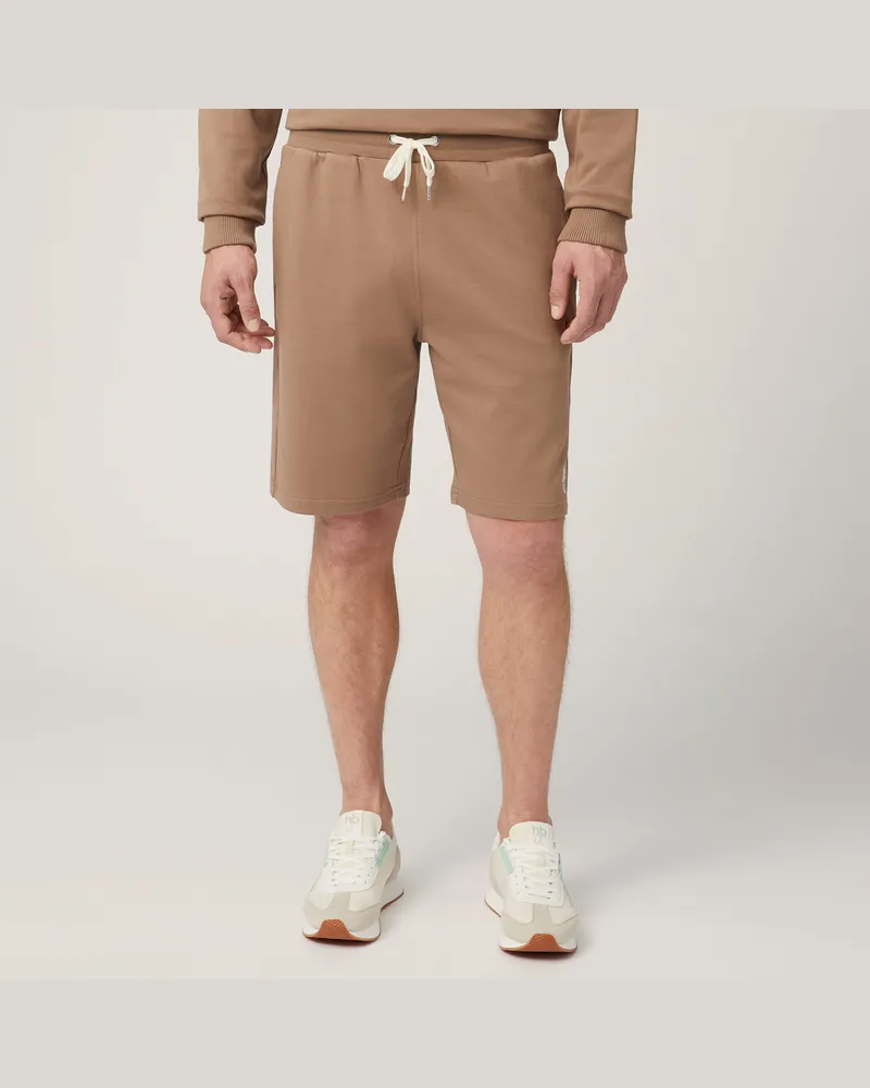 Harmont & Blaine Bermuda In Felpa Di Cotone Marrone