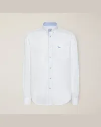 Harmont & Blaine Camicia In Cotone Con Dettagli A Contrasto Bianco