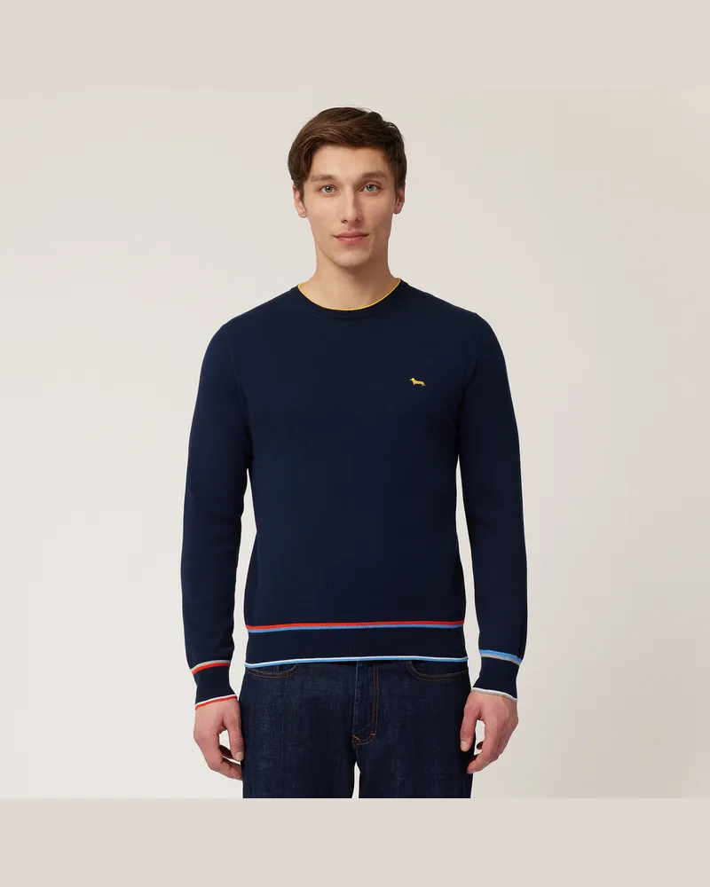 Harmont & Blaine Pullover Con Contrasti Blu
