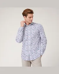 Harmont & Blaine Camicia Con Stampa Botanica Blu