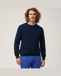 Harmont & Blaine Pullover Girocollo Effetto 3D Blu