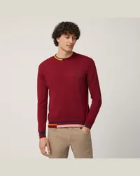 Harmont & Blaine Pullover Dettagli Color Block Rosso