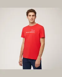 Harmont & Blaine T-Shirt Con Stampa Logo Rosso