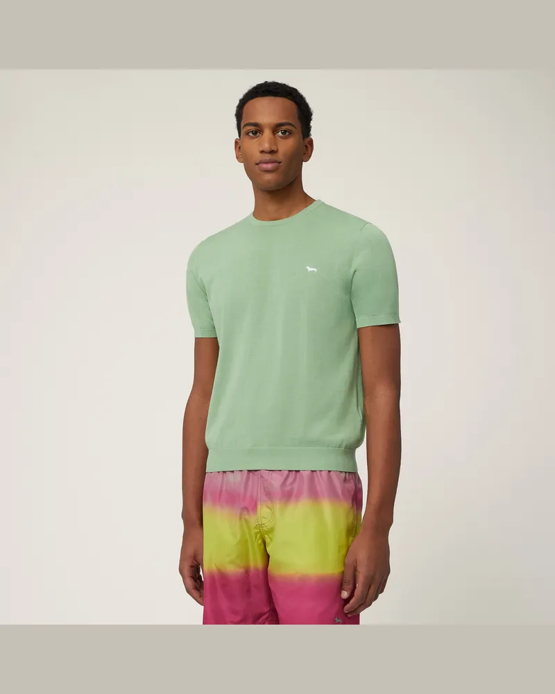 Harmont & Blaine T-Shirt In Maglia Di Cotone Verde