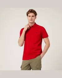 Harmont & Blaine Polo Con Lettering E Logo Rosso