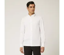 Camicia Casual In Cotone - Uomo Camicie Bianco
