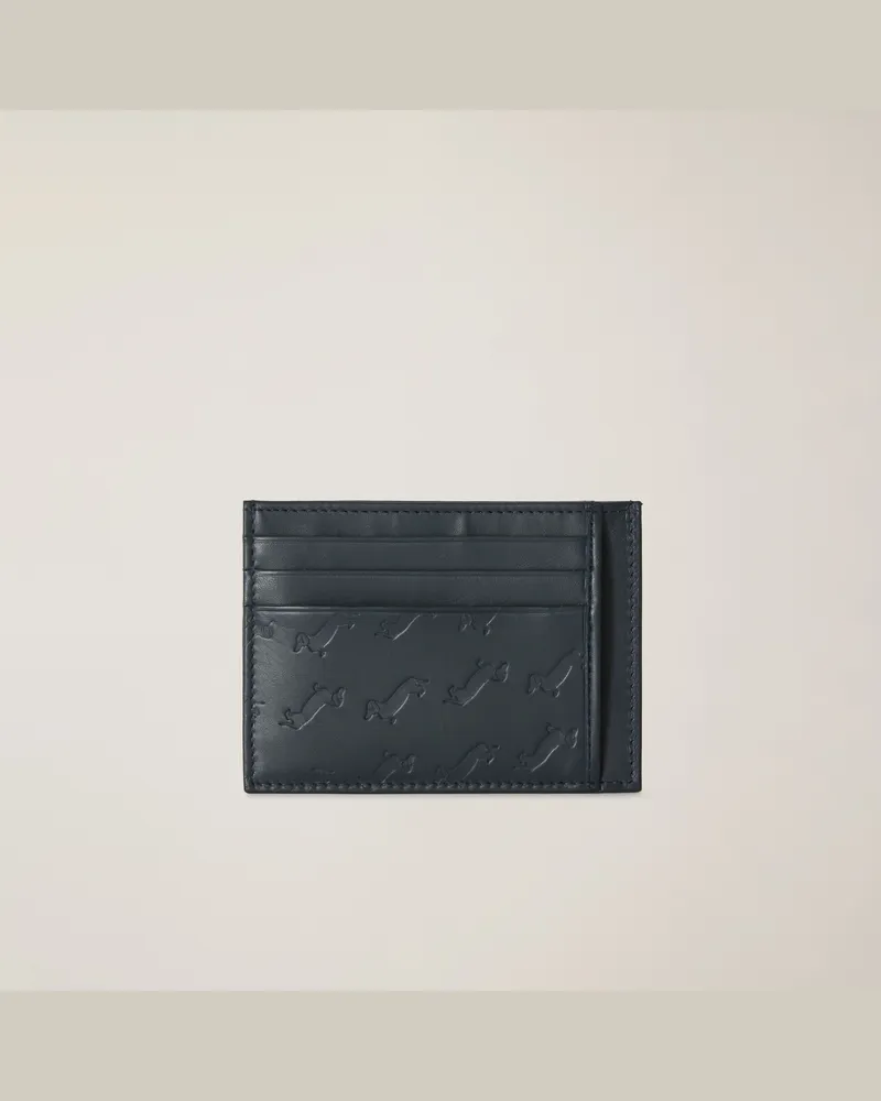 Harmont & Blaine Portacarte Bassotti Su Un Lato Blu