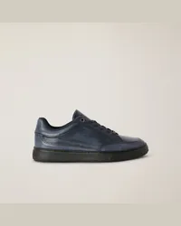 Harmont & Blaine Sneaker In Vera Pelle Nautilus Blu