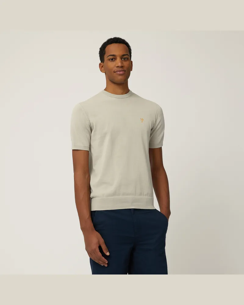 Harmont & Blaine T-Shirt In Maglia Sabbia