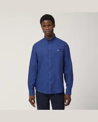 Harmont & Blaine Camicia In Lino Blu