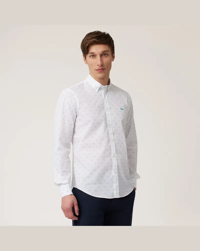 Harmont & Blaine Camicia Con Bassotti Verde