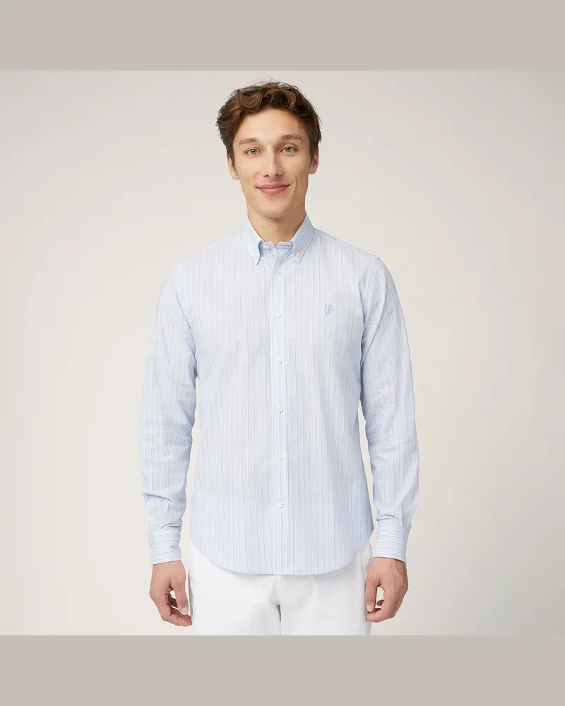 Harmont & Blaine Camicia Collo Con Bottoncini Azzurro