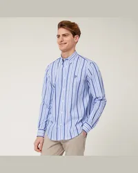 Harmont & Blaine Camicia A Righe In Cotone Azzurro