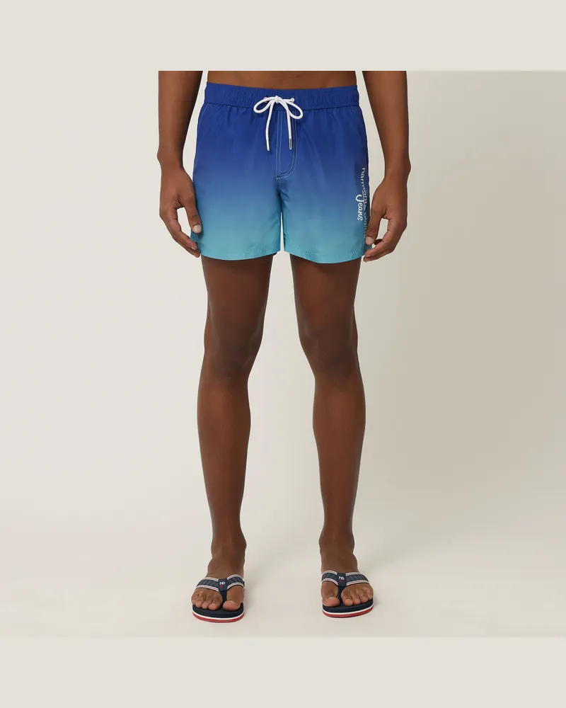 Harmont & Blaine Shorts Da Mare Effetto Dégradé Blu