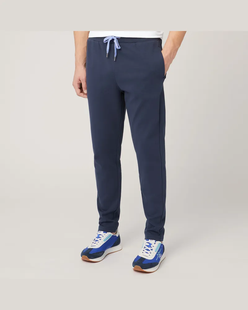 Harmont & Blaine Pantaloni in Felpa Di Cotone Blu