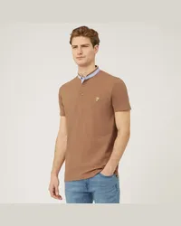 Harmont & Blaine Polo Con Collo Alla Coreana Beige