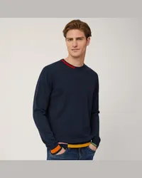 Harmont & Blaine Pullover Dettagli Color Block Blu