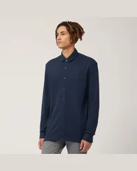 Harmont & Blaine Polo-Camicia In Cotone Blu