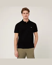 Harmont & Blaine Polo Con Lettering E Logo Nero