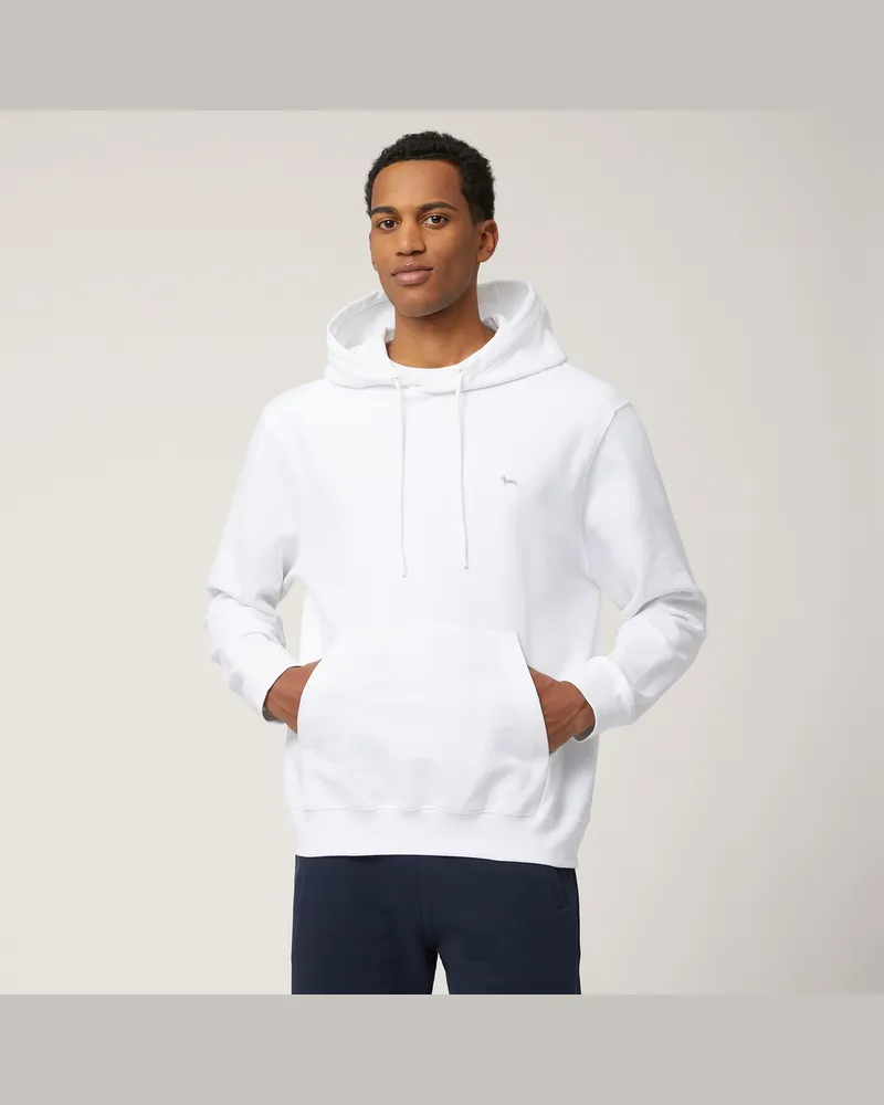 Harmont & Blaine Felpa Con Cappuccio In Cotone Bianco