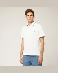 Harmont & Blaine Polo Con Dettagli Multicolor Bianco