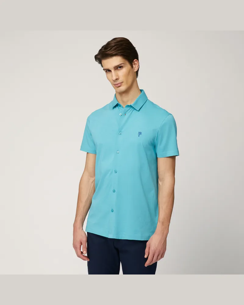 Harmont & Blaine Polo-Camicia In Cotone Verde