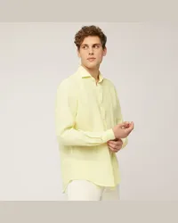 Harmont & Blaine Camicia In Lino Giallo