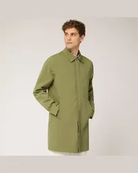 Harmont & Blaine Trench In Cotone Spalmato Verde