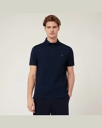 Harmont & Blaine Polo In Cotone Stretch Blu