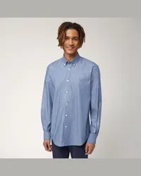 Harmont & Blaine Camicia Rigata In Cotone Blu