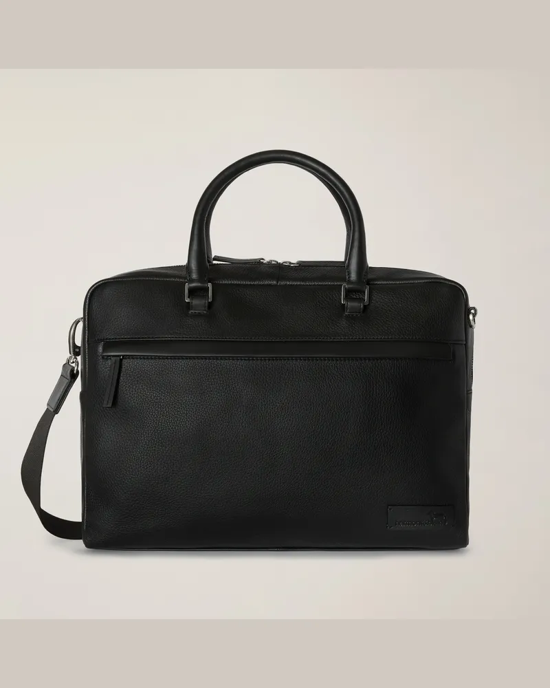 Harmont & Blaine Borsa Porta PC In Pelle Blaine Nero