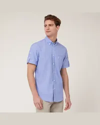 Harmont & Blaine Camicia A Maniche Corte Blu