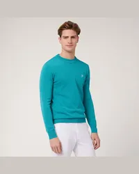 Harmont & Blaine Pullover Girocollo In Cotone Verde