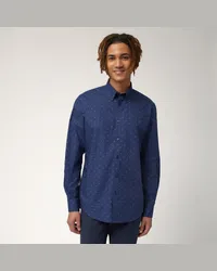 Harmont & Blaine Camicia Motivo E Monogram Blu