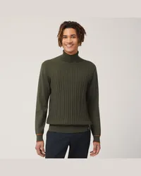 Harmont & Blaine Pullover Dolcevita Punto 3D Verde